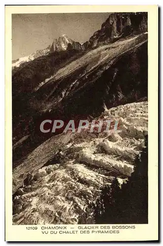 Ansichtskarte AK Chamonix Glacier Des Bossons Vu Du Chalet Des Pyramides