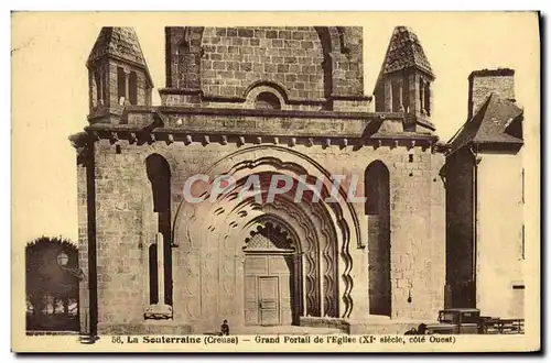 Cartes postales La Souterraine Grand Portail De I'Eglise