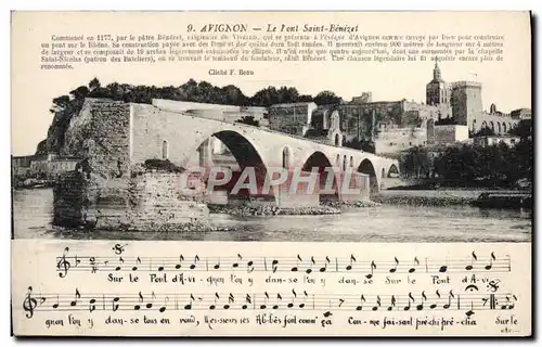 Cartes postales Avignon Le Pont Saint Benezet