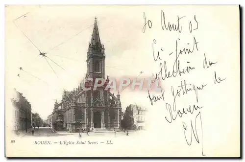 Ansichtskarte AK Rouen L&#39Eglise Saint Sever