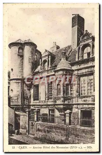 Cartes postales Caen Ancien Hotel Des Monnaies