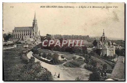 Cartes postales Bon Secours L&#39Eglise Et Le Monument De Jeanne D&#39Arc