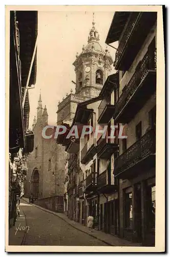 Cartes postales Cote Basque Environs D&#39Hendaye Fontarabie La Calle Mayor