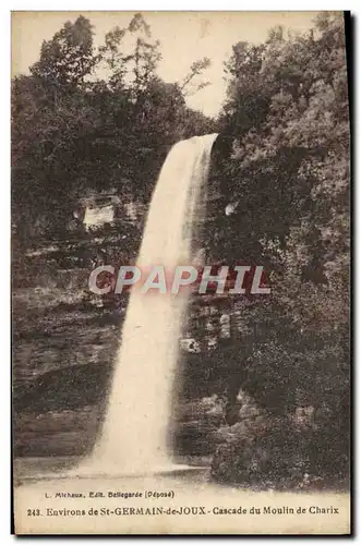 Cartes postales St Germain De Joux Cascade Du Moulin De Charix