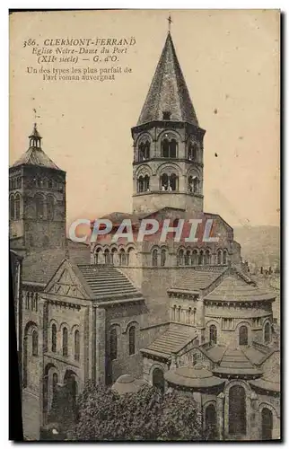 Cartes postales Clermont Ferrand Eglise Notre Dame Du Port