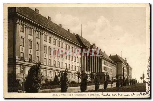 Cartes postales Brno Vysoka Skola Zemodelska Lesnicka Ecole des Hautes Etudes