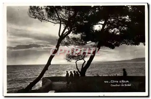 Cartes postales moderne Cote D&#39Azur Coucher Des Soleil