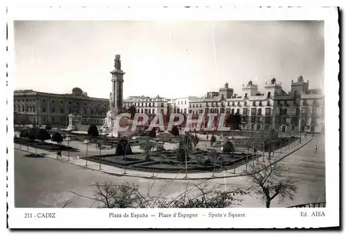 Cartes postales moderne Cadiz Plaza De Espana Place D&#39Espagne