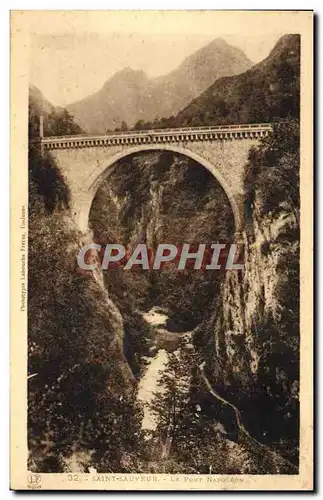 Ansichtskarte AK Saint Sauveur Le Pont Napoleon