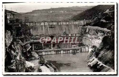 Cartes postales moderne Barrage De Genissiat Travaux