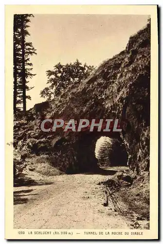 Ansichtskarte AK La Schlucht Tunnel De La Roche Du Diable