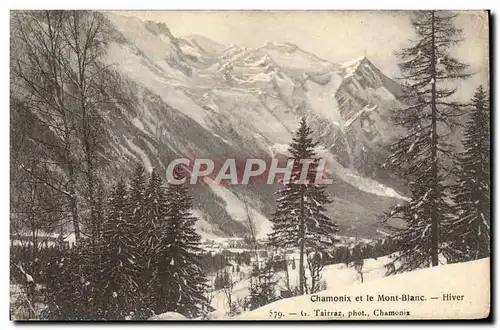 Cartes postales Chamonix Et Le Mont Blanc Hiver