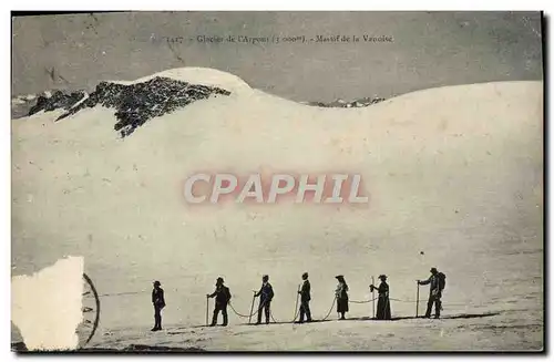 Cartes postales Glacier De I'Arpont Massif de la Vanoise Ski
