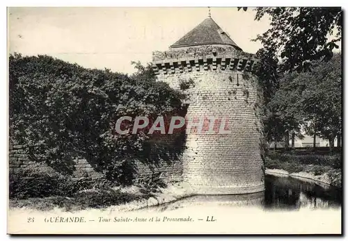 Ansichtskarte AK Guerande Tour Sainte Anne Et La Promenade