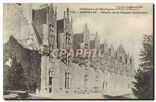 Cartes postales Josselin Details De La Facade Interieure