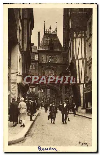 Ansichtskarte AK Rouen la Ville Musee La grosse horloge et la rue de la Grosse Horloge