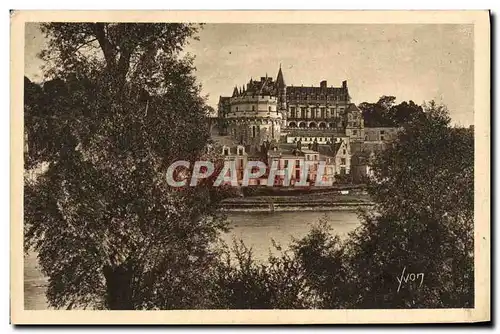 Cartes postales Chateau d&#39Amboise Vue Generale Prise Des Bords De La Loire