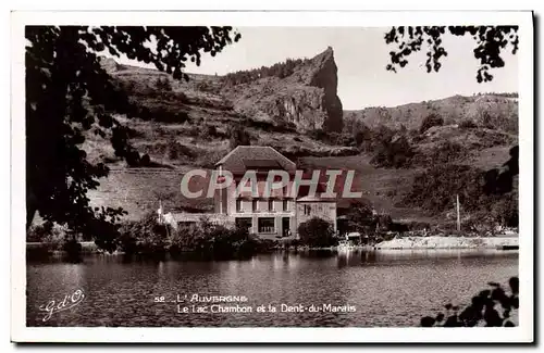 Cartes postales moderne L&#39Auvergne Le Lac Chambon Et La Dent Du Marais