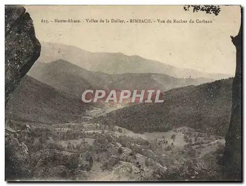 Ansichtskarte AK Haute Alsace Vallee De La Doiler Rimbach Vue Du Rocher Du Corbeau