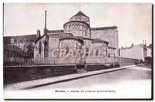 Cartes postales Never Abside De L&#39eglise Saint Etienne