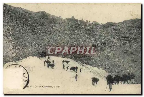 Ansichtskarte AK Col De Chavieres Ane Mule Chasseurs Alpins Militaria