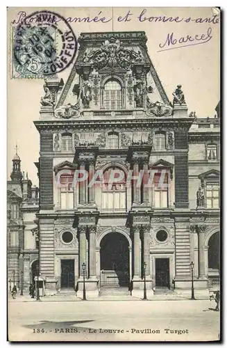 Cartes postales Paris Le Louvre Pavillon Turgot