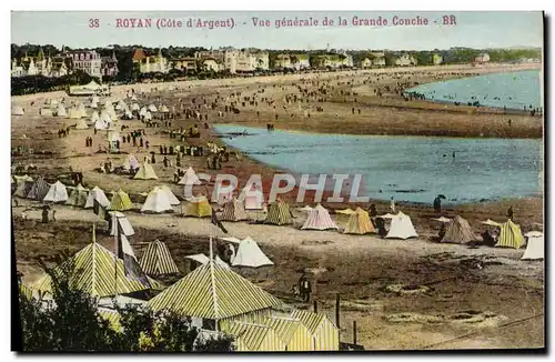 Cartes postales Royan Vue Generale De La Grande Conche