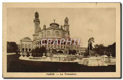 Ansichtskarte AK Paris Le Trocadero Cheval