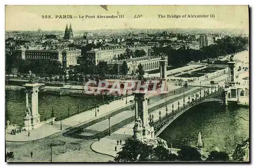 Cartes postales Paris Le Pont Alexandre III