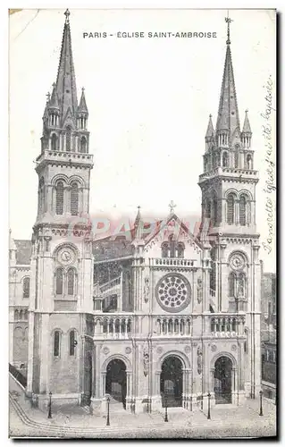 Cartes postales Paris Eglise Saint Ambroise