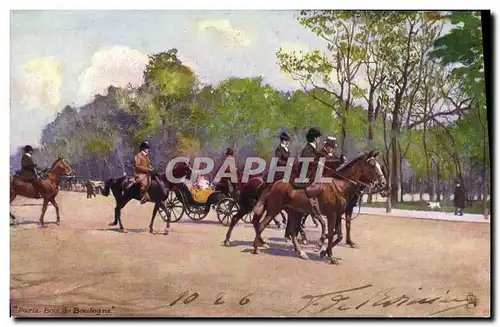 Ansichtskarte AK Paris Bois De Boulogne Cheval Chevaux