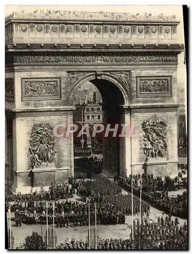 Cartes postales Paris Arc de triomphe Militaria