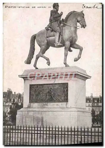 Ansichtskarte AK Paris Statue De Henri IV