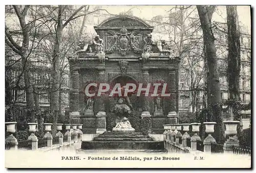 Ansichtskarte AK Paris Fontaine De Medicis Par De Brosse