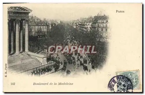 Cartes postales Paris Boulevard De La Madeleine