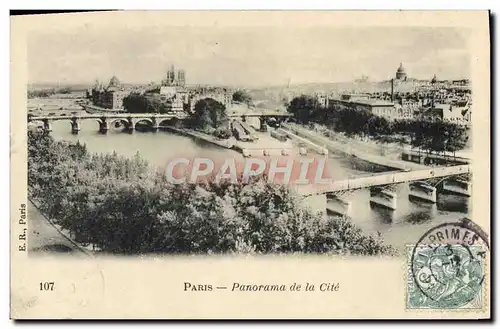 Cartes postales Paris Panorama De la Cite