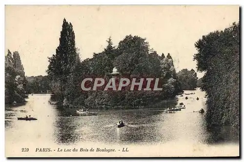 Cartes postales Paris Le Lac Du Bois De Boulogne
