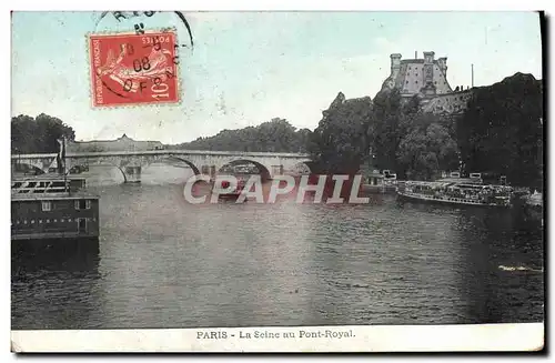 Ansichtskarte AK Paris La Seine Au Pont Royal