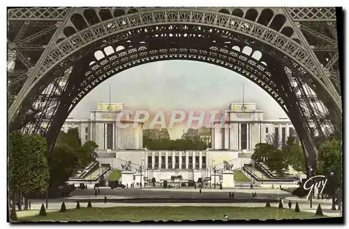 Cartes postales moderne Paris Et Ses Merveilles Le Palais De Chaillot vu sous la tour Eiffel