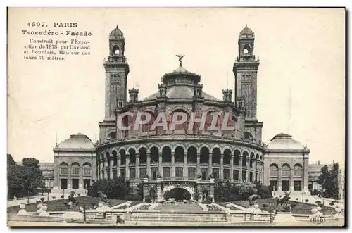 Ansichtskarte AK Paris Trocadero Facade