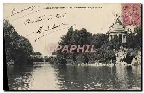 Ansichtskarte AK Paris petit Journal Le Bois De Boulogne Lac Daumesnil et temple romain