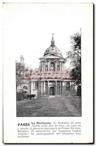 Cartes postales Paris La Sorbonne