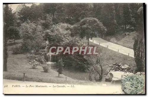 Cartes postales Paris Le Parc Montsouris La Cascade