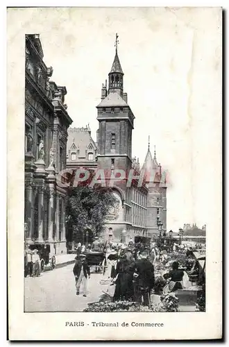 Ansichtskarte AK Paris Tribunal de Commerce Marche aux fleurs Petits Metiers