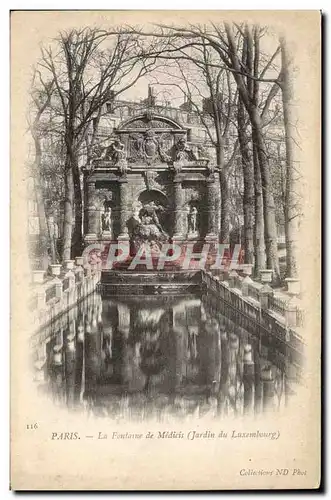 Cartes postales Paris La Fontaine de Medicis Jardin du Luxembourg