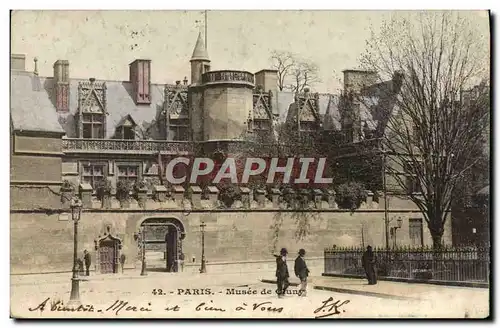 Cartes postales Paris Musee de Ciuny