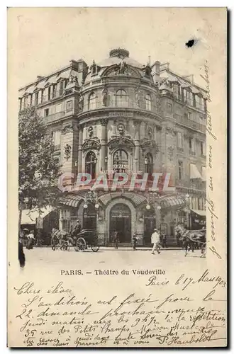 Cartes postales Paris Theatre du Vaudeville