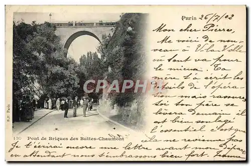 Cartes postales Paris de Briques des Buttes Chaumont