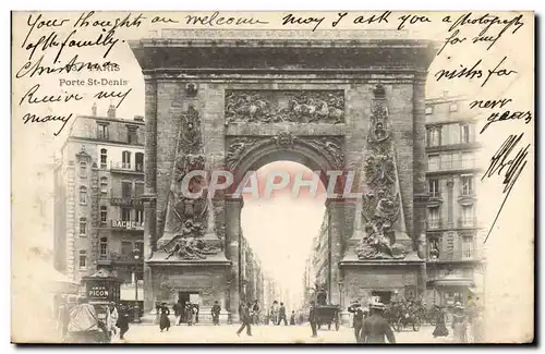 Cartes postales Paris Porte St Denis