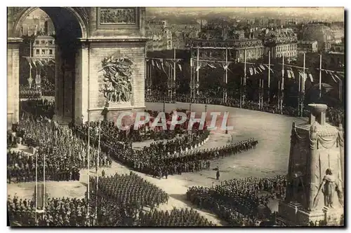 Cartes postales Paris Fetes du 19 juillet 1919 Militaria